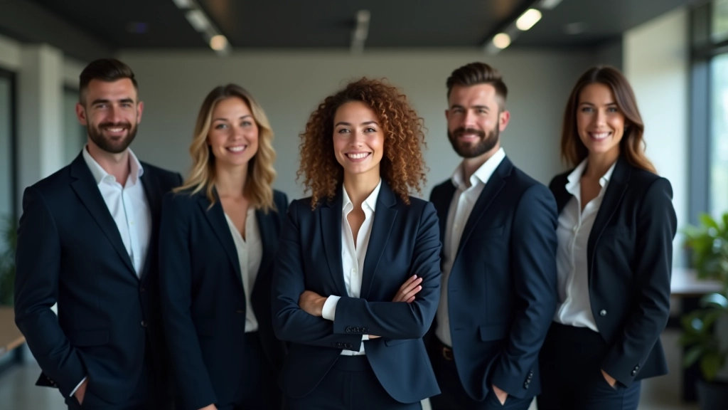 Tým zaměstnanců z různých regionů pracující v moderní kancelářské místnosti