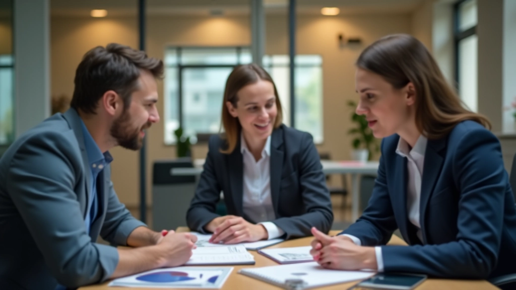 Tým profesionálů diskutuje a spolupracuje u stolu s notebooky a diagramy